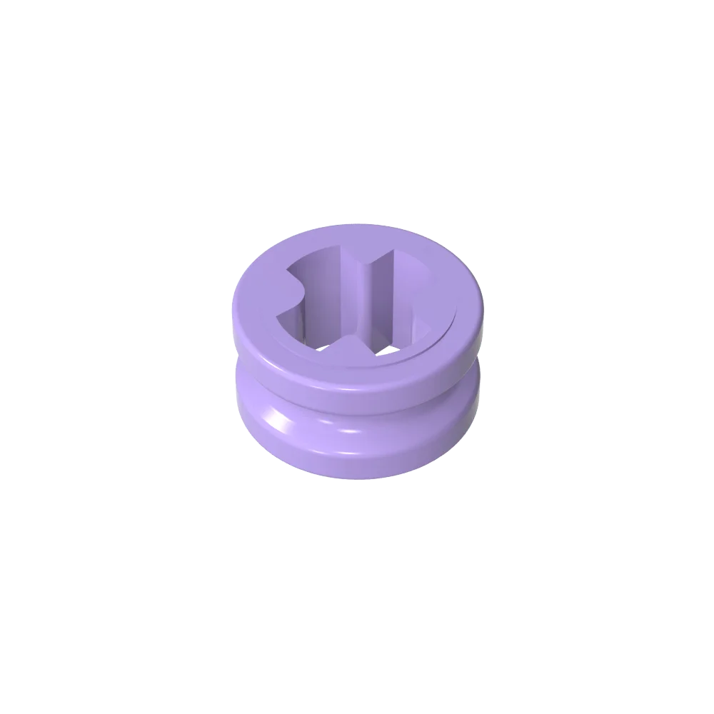 Gobricks GDS-616 Technical Bush 1/2 Smooth Building Blocks | Compatible with Lego 3212 close-up view