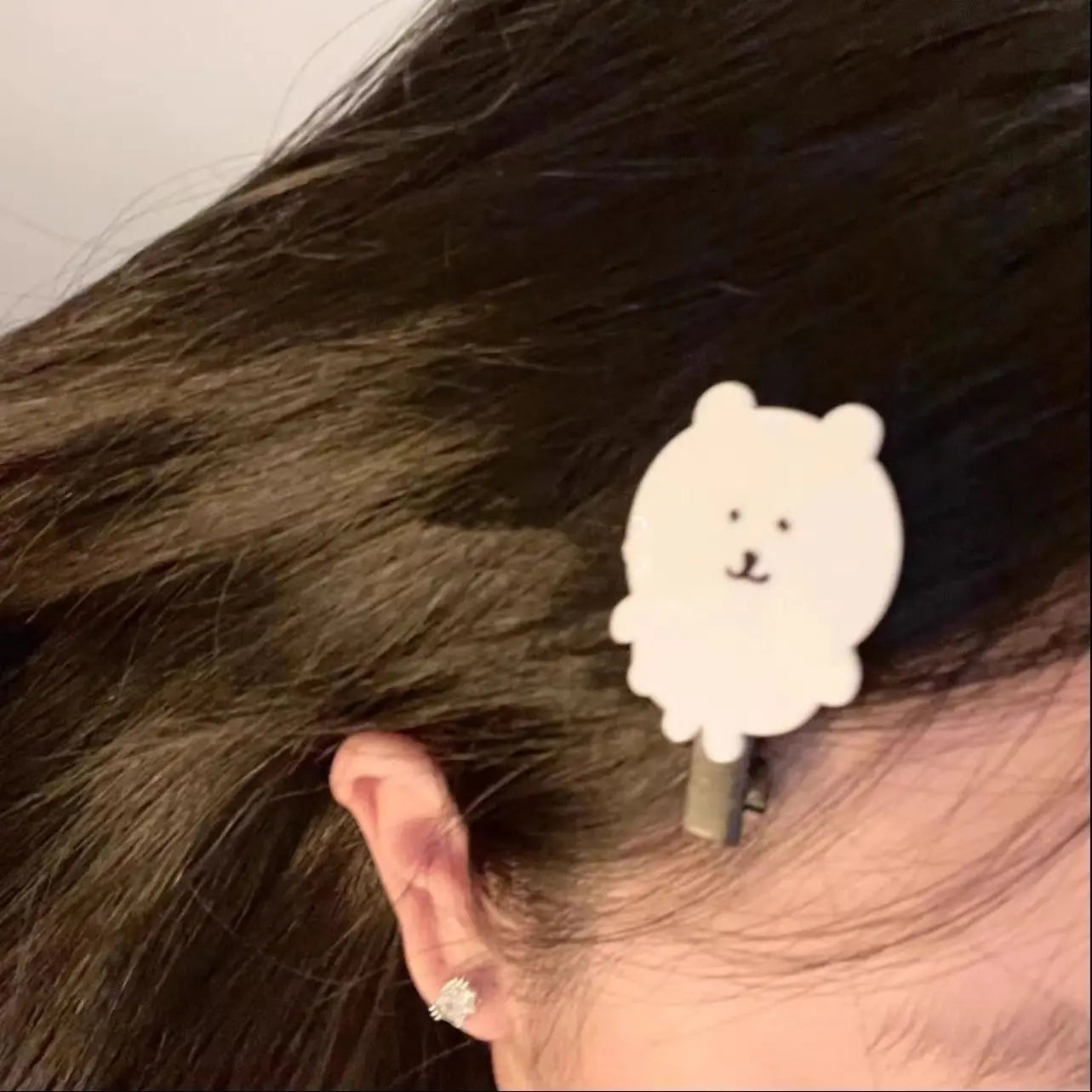 Cute Heart Bear Duckbill Hair Clip | Seamless Bangs Clip for Girls alternate view