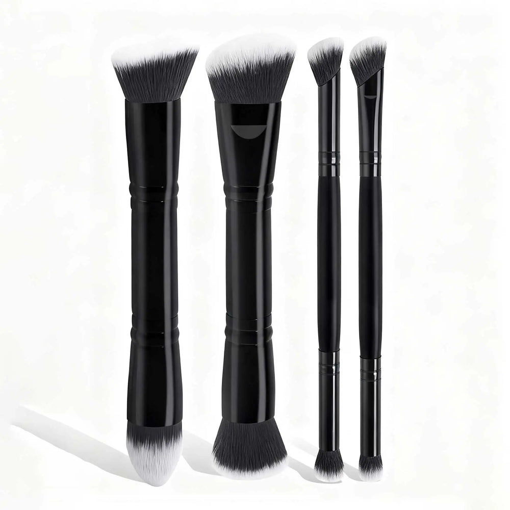 4pcs Basic Makeup Brushes Set with Box | Dual-ended Travel Kit for Beginners lifestyle view