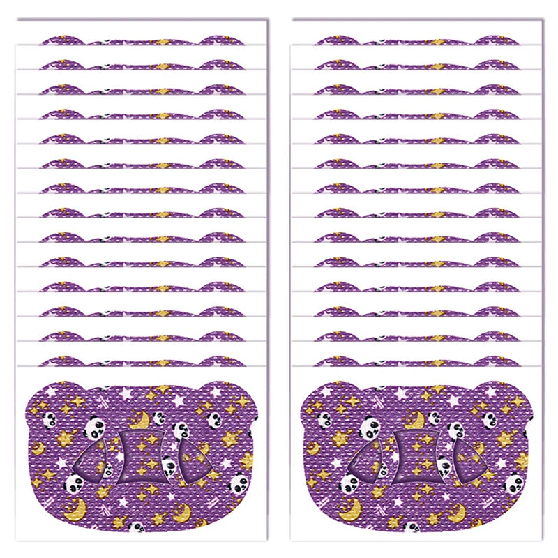Cartoon Bear O-Shaped Mouth Tape for Kids | Anti-Snoring Sleep Aid close-up view