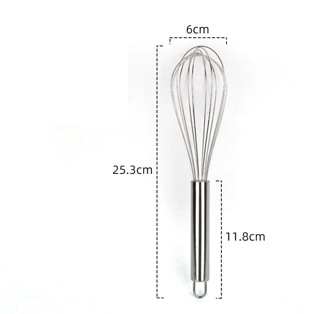 Egg Whisk Manual Egg Beater | Stainless Steel Kitchen Baking Utensil alternate view