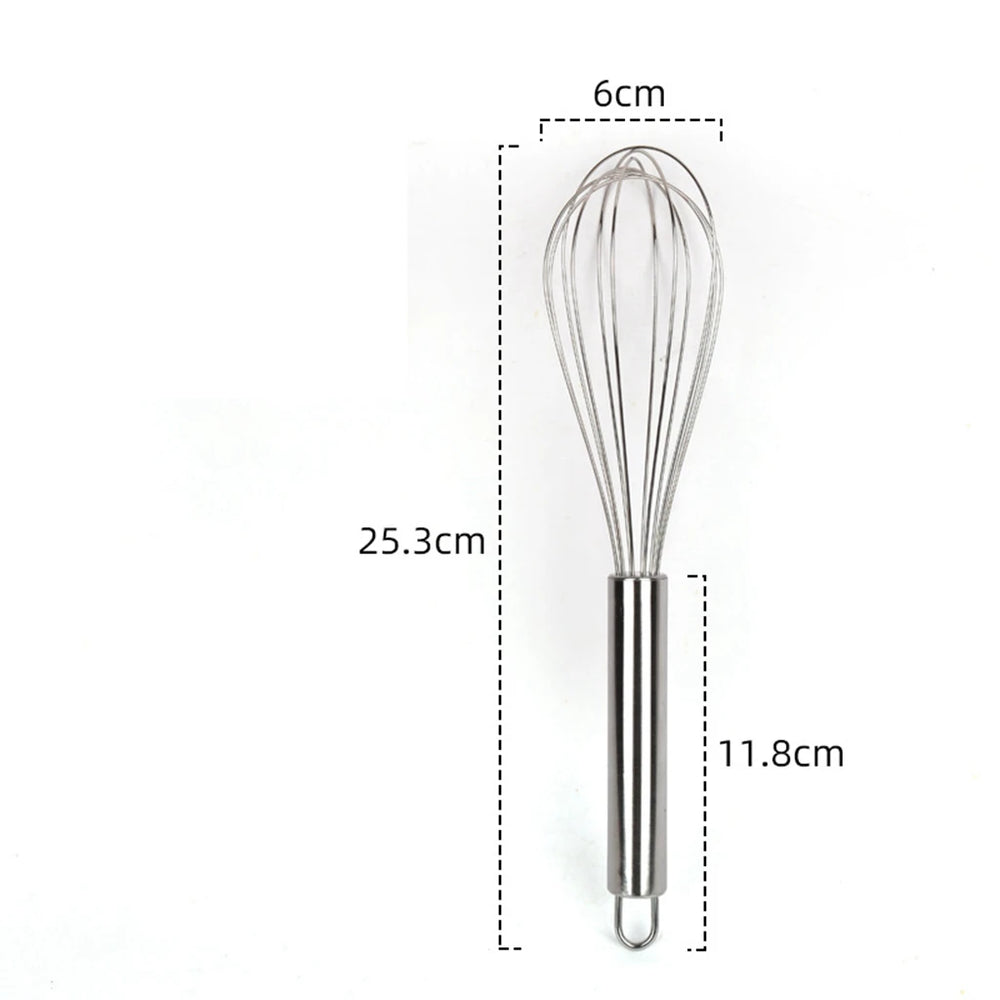 Egg Whisk Manual Egg Beater | Stainless Steel Kitchen Baking Utensil alternate view