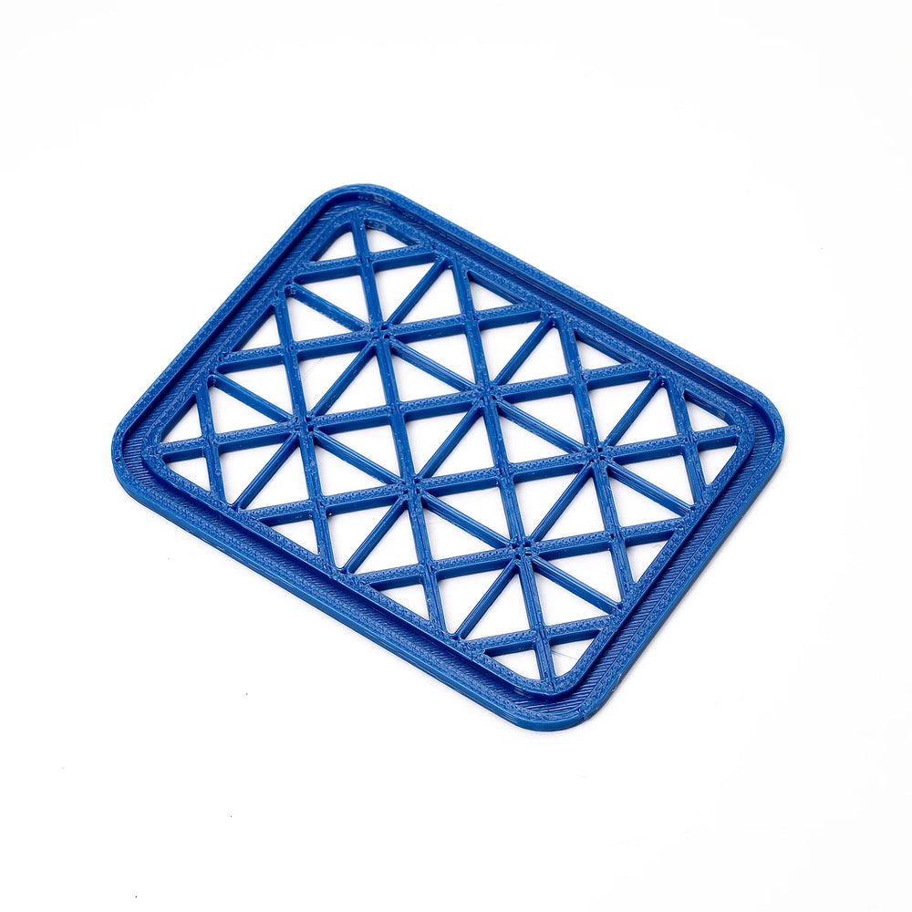 3D Printed Beer Crate Style Stackable Battery Storage Box | AA AAA 18650 21700 9V Orga close-up view