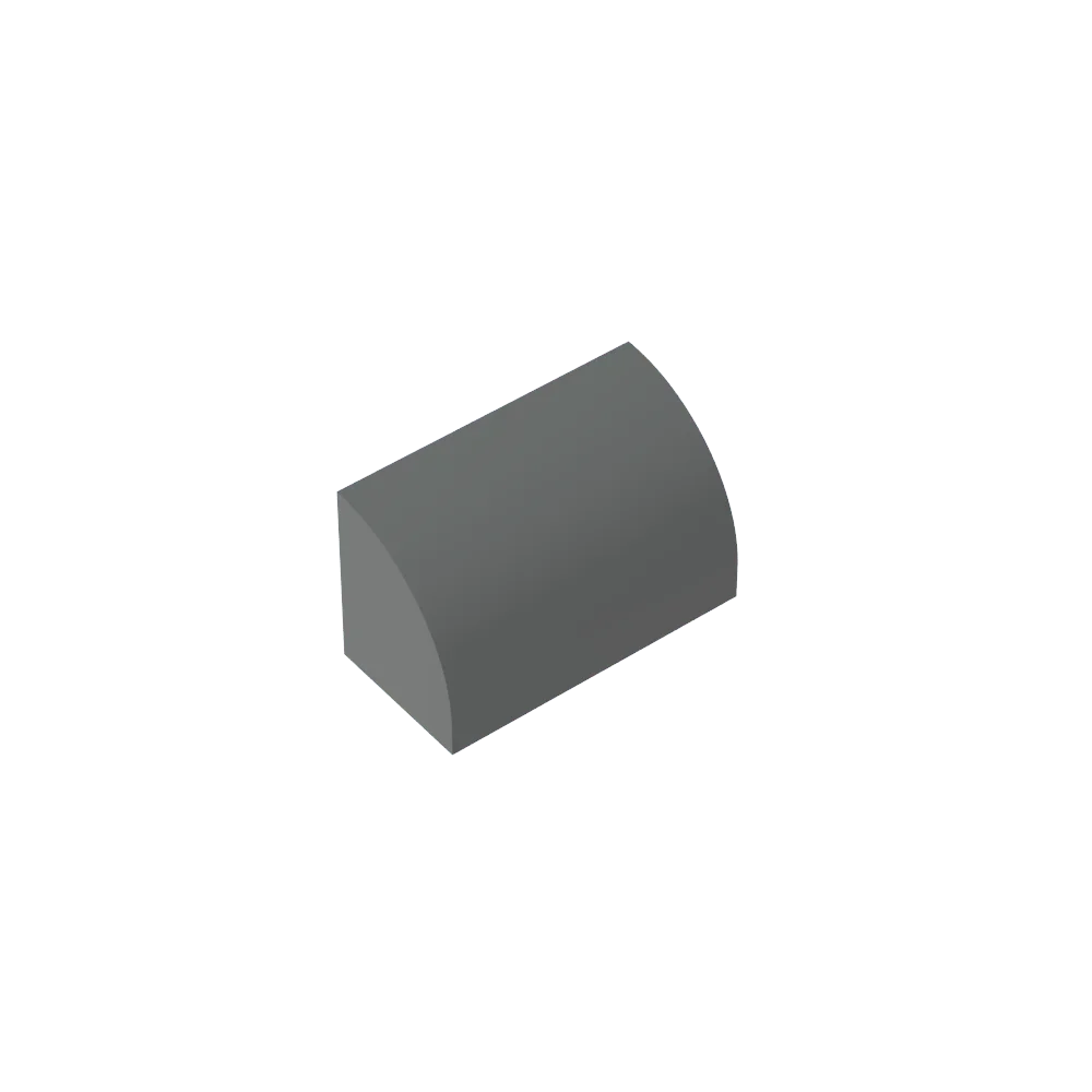 Gobricks GDS-M063 Curved Brick 1 x 2 x 1 No Studs | Compatible Building Block lifestyle view