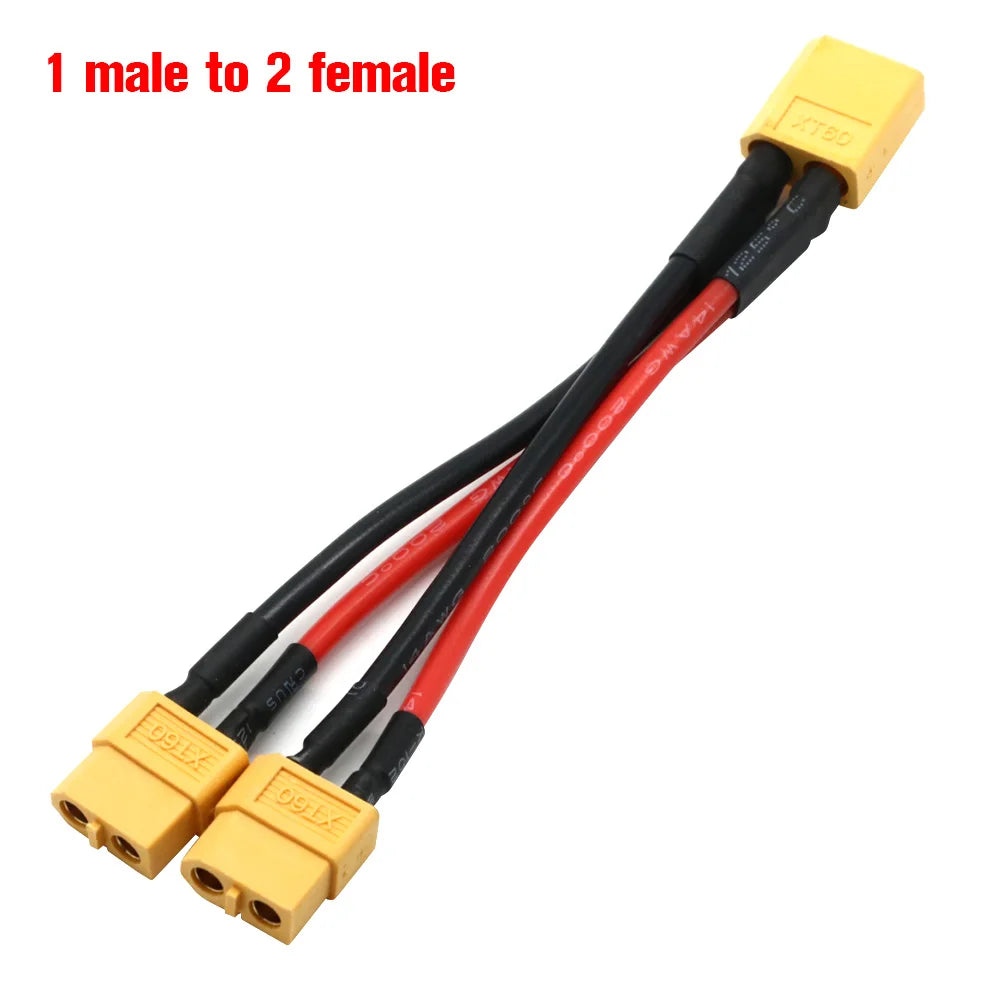 XT60 Parallel Battery Connector Male/Female Cable Dual Extension Y Splitter/ 3-Way 14 lifestyle view