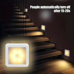 6LED Motion Sensor Night Light | Wireless Battery Operated Puck Lamp for Closet, Stai alternate view