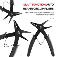 2 in 1 Snap Ring Pliers | Internal and External Retaining Ring Tool detail view