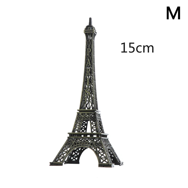 Mini Paris Eiffel Tower Model Desk Figurine Statue Crafts Souvenir Alloy