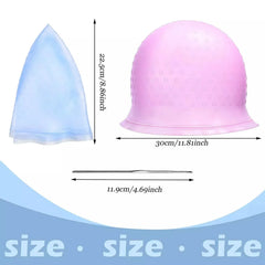 Silicone Cap for Scratches Hair Painting Hat for Scratches Silicone Meches Hair Color alternate view