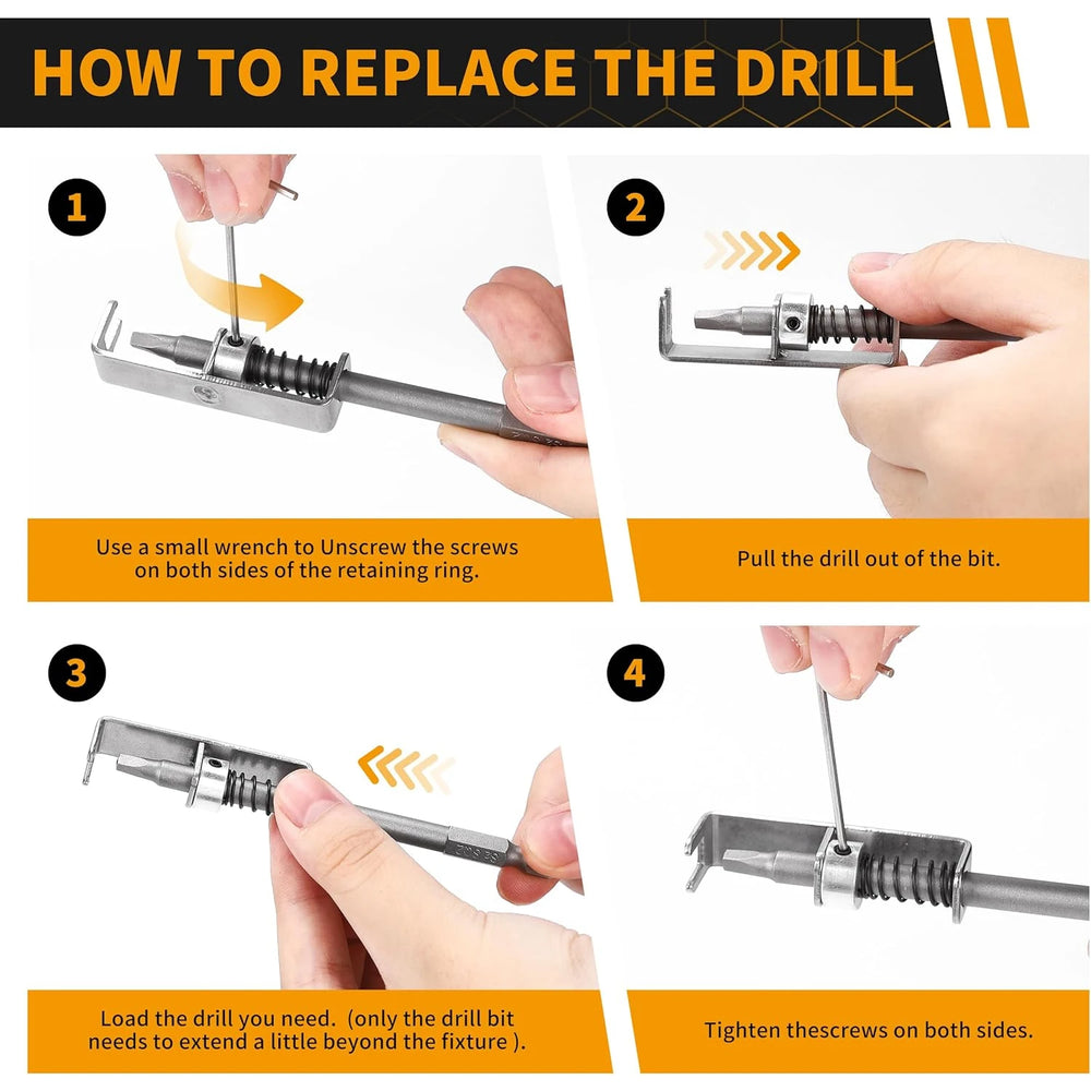 Spring Loaded Screw Holder Bit | Phillips Anti-drop Screwdriver Bit Holder lifestyle view