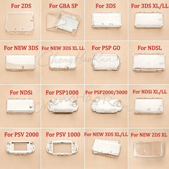 Crystal Protective Case Cover Hard Shell Skin Case For New 2DS 3DS XL LL For NDSL NDSi XL LL GBA SP PSP 2000 3000 PSV 1000 2000