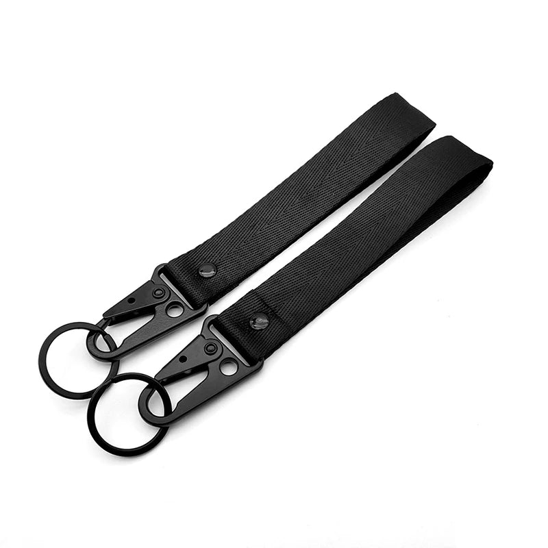Sakura Cherry Blossom Car Keychain Lanyard | Metal Key Holder with Alloy Clip detail view