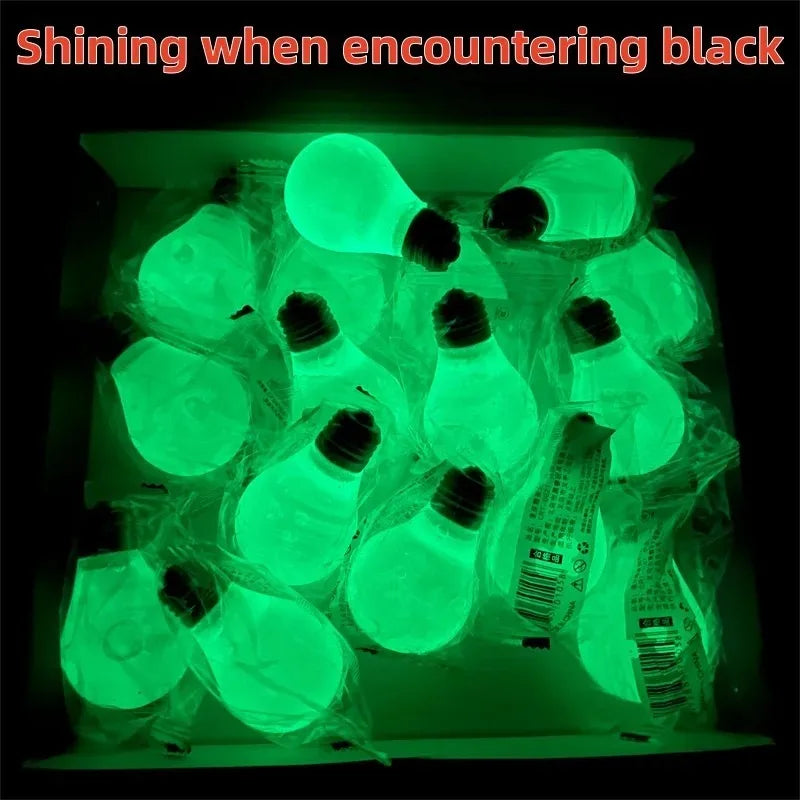 Squishy Light Bulb Maltose Toy | Luminous Slow Rebound Sensory Fidget for Anxiety Reli close-up view