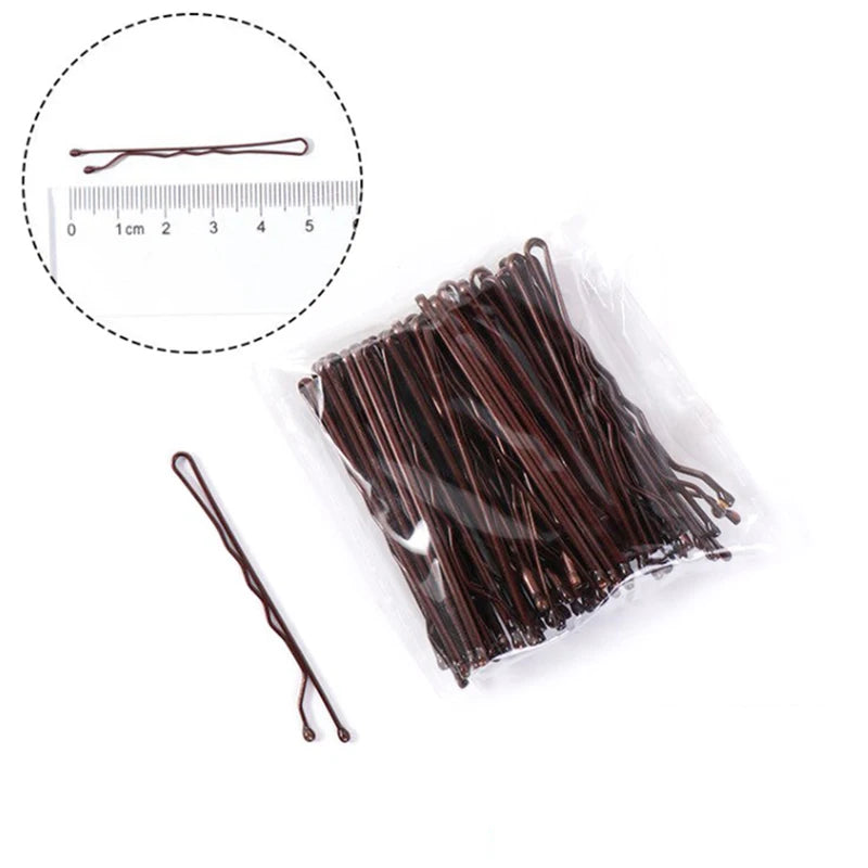 50pcs Women Gold Hair Clip Hairpin Hairstyle Styling Tool Hairgrip U Shape Barrette Hair Clips for Women Hair Accessories