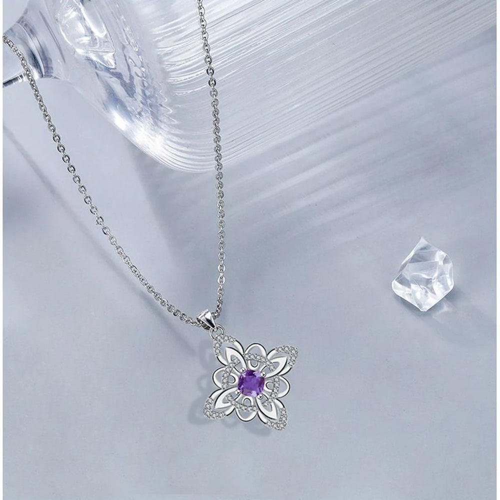 High-End Witch Knot Necklace Pendant for Women Elegant Light Luxury Temptation Europea close-up view