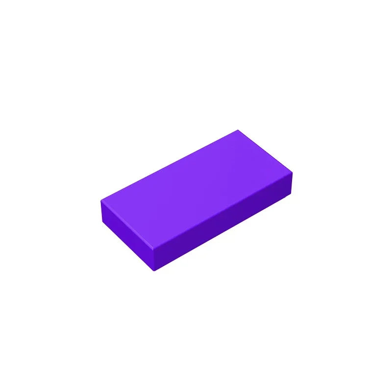 Gobricks GDS-566 Tile 1 x 2 with Groove | Compatible Building Block detail view