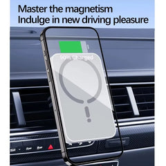 100W Magnetic Wireless Car Charger Air Vent Phone Holder - Onlytenbucks.com