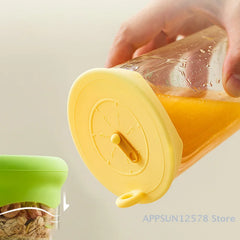 Reusable Self Sealing Lid Silicone Stretch Lids Universal Lid Silicone Bowl Pot Lid Si close-up view