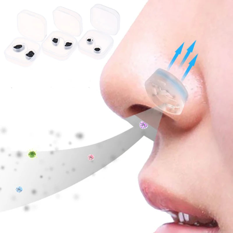 Nasal Filters for Air Pollution and Allergies | Disposable Nose Dust Filter S/M/L additional angle