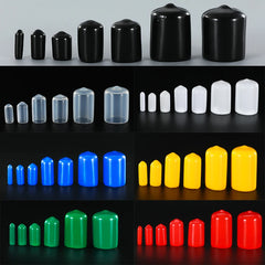 7 Colors In Stock PVC Rubber Cap Silicone Cover Plastic Pipe Sleeve Hub Thread Protection Sleeve Rou