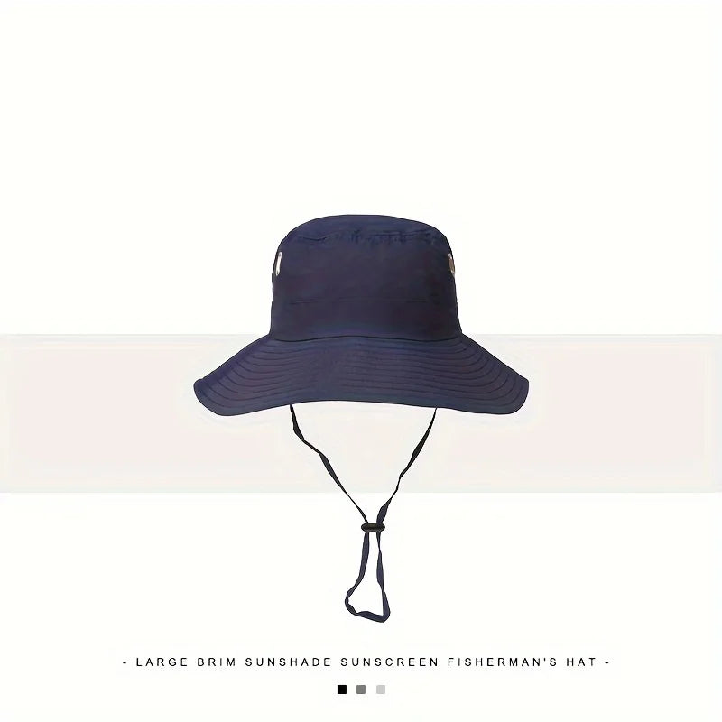 Solid Sun Protection Hat | Lightweight Outdoor Fisherman Cap alternate view