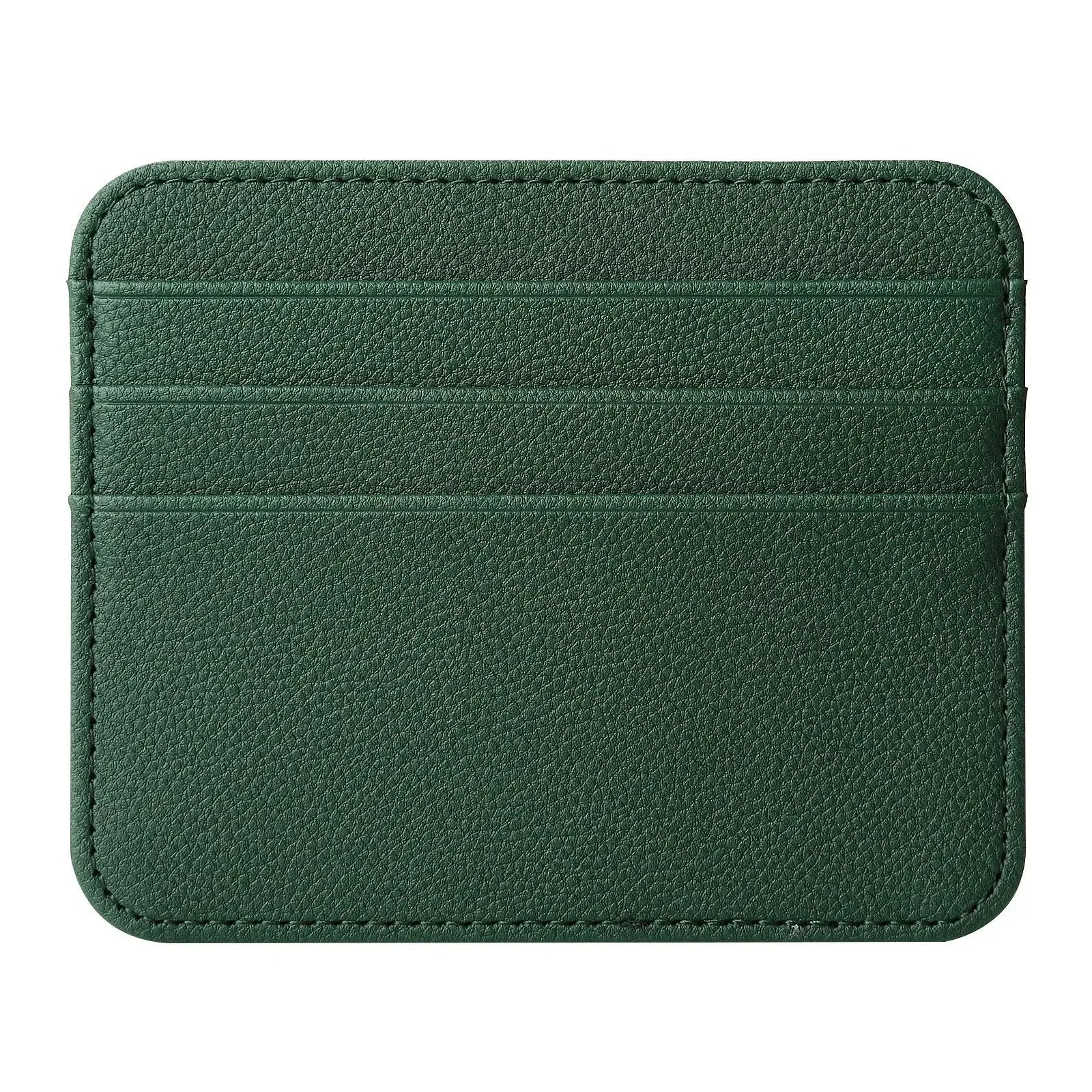 Slim Thin Mini ID Card Holder | PU Leather Credit Card Case for Men and Women lifestyle view
