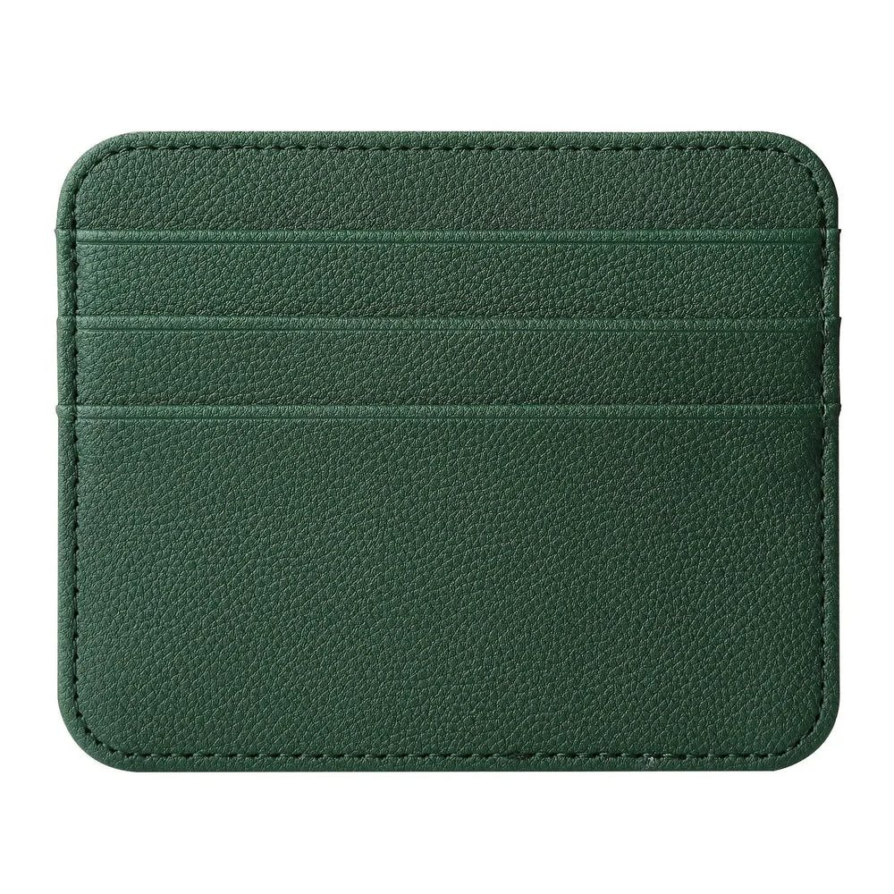 Slim Thin Mini ID Card Holder | PU Leather Credit Card Case for Men and Women lifestyle view