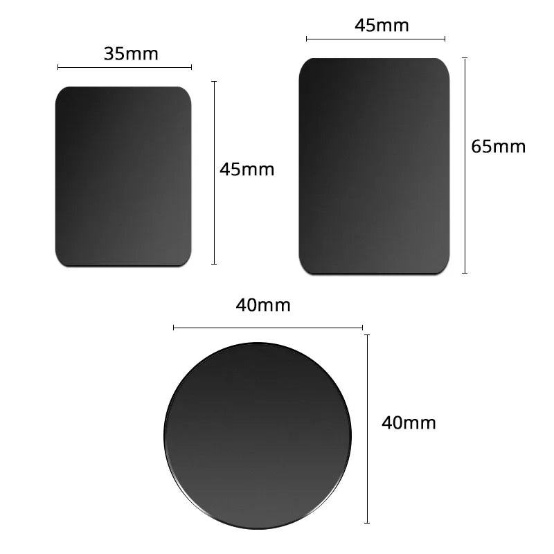 10PCS Thin Metal Plate Disk For Magnetic Car Phone Holder Iron Sheet Sticker Disk For alternate view