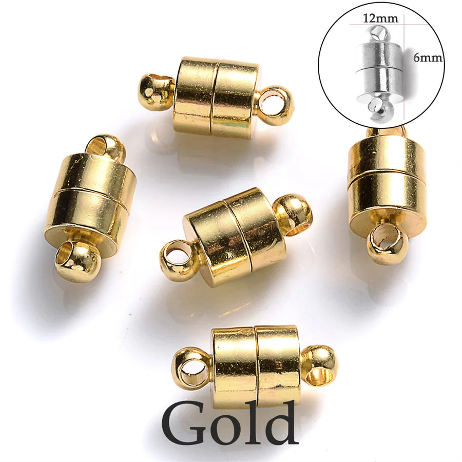 Heart Round Magnetic Clasps Set | DIY Jewelry Connector Charms additional angle