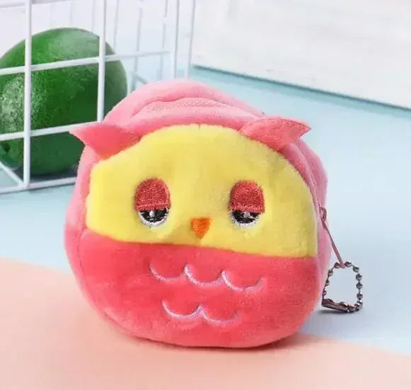 Cartoon Cute Pig Animal Coin Purse | Kawaii Soft Plush Zipper Wallet for Kids additional angle