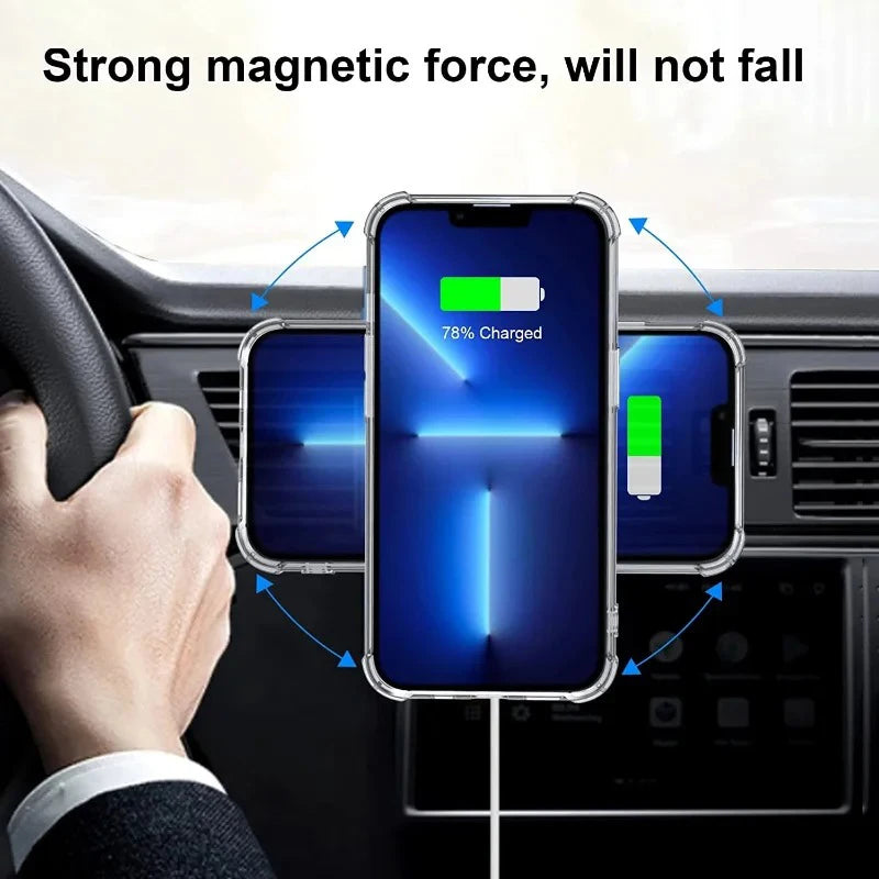 10-1PCS Stainless Steel Magnetic Metal Plate Ring For Magsafe Wireless Charger Iron Shee detail view