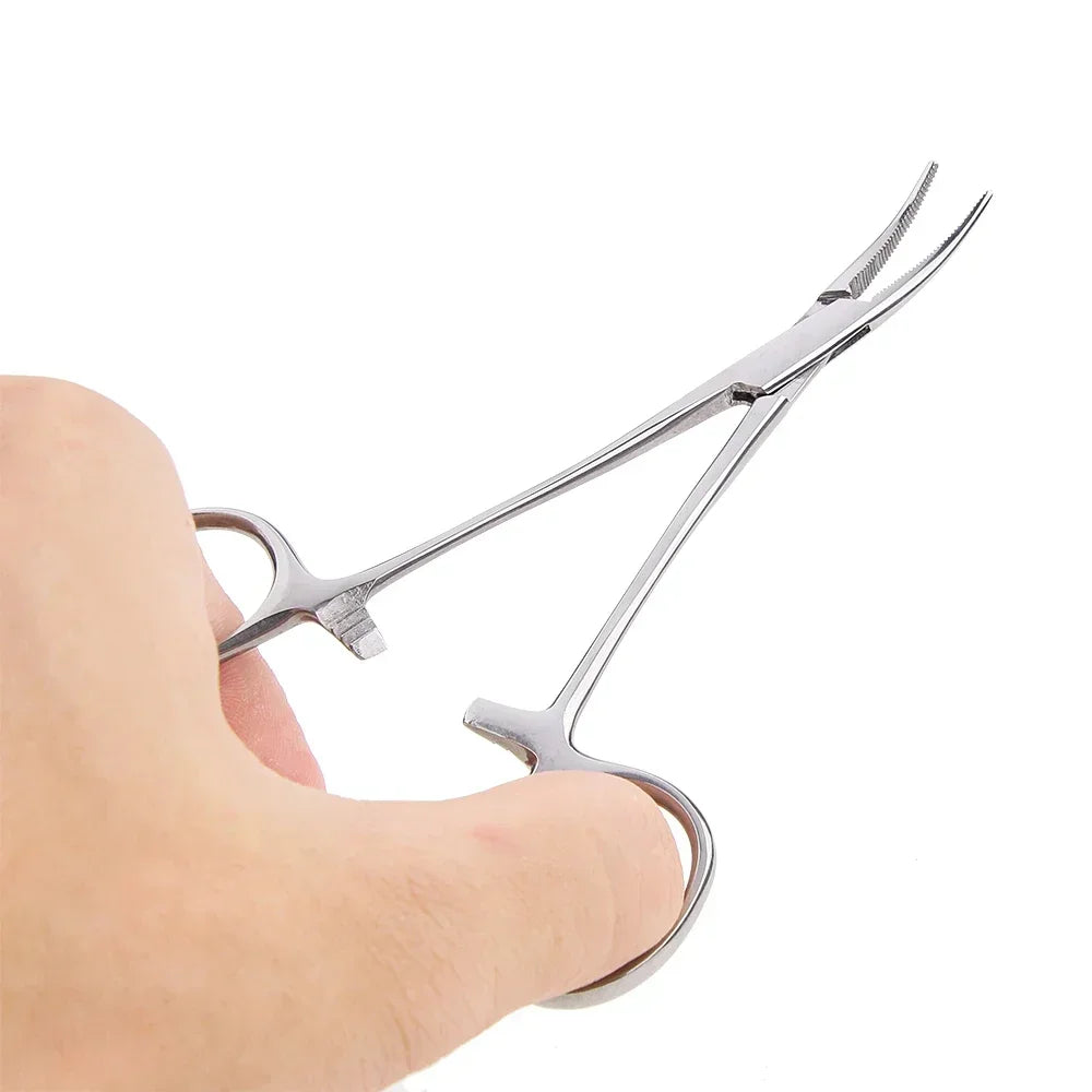 Stainless Steel Hemostatic Forceps | Multi-Purpose Surgical Clips and Mosquito Pliers detail view