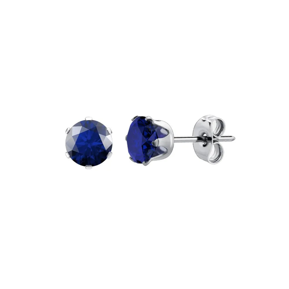Surgical Steel Earrings Women's Earrings Hypoallergenic Earrings Set Men's Earrings 12 Colors CubicZirconia Studs Earrings