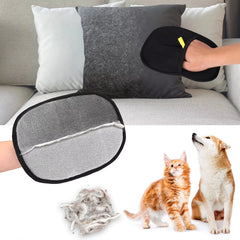 Pet Hair Removal Tool Reusable Static Removal Gloves, Double-Sided Grooming Gloves for P detail view