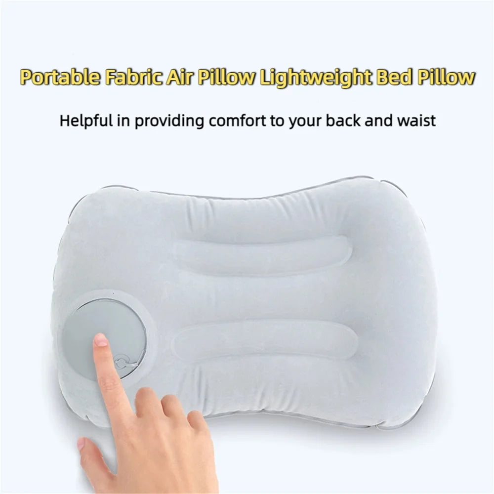 Camping Inflatable Pillow | Portable Travel Pillow for Neck and Lumbar Support alternate view