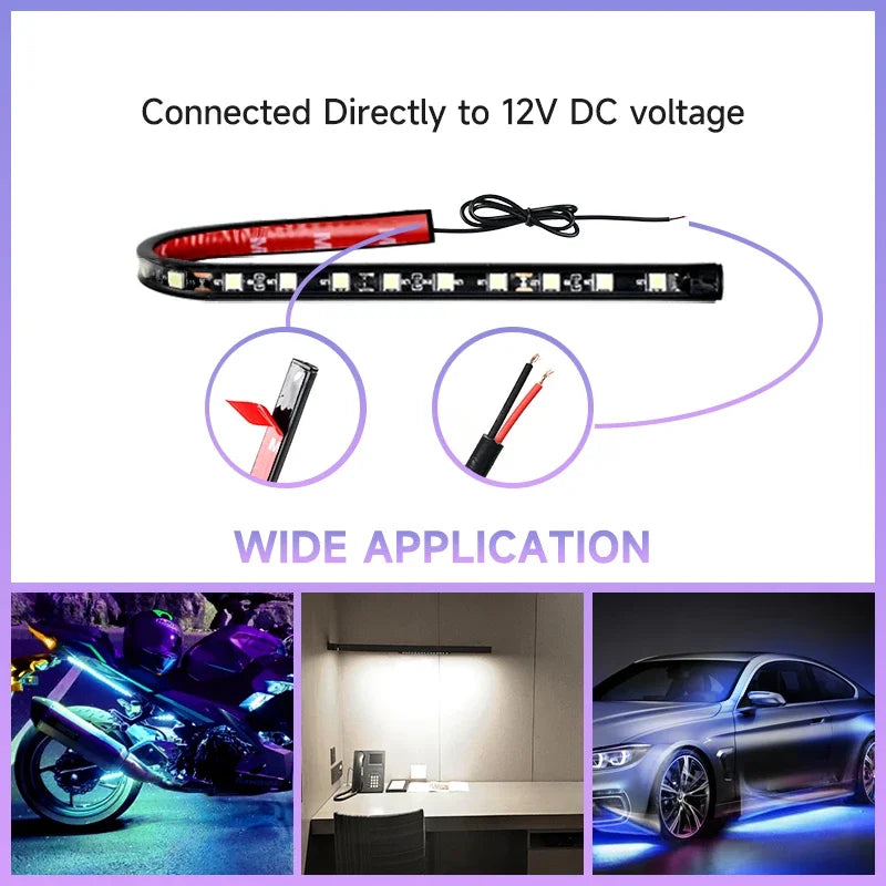 Car Ambient Lighting Strip Set | 12V Waterproof LED Car Interior Decorative Atmosphere N detail view