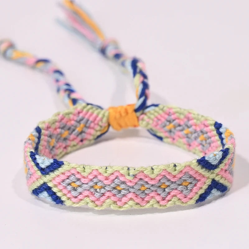 Rope Weave Bohemia Friendship Bracelet | Handmade Summer Beach Jewelry for Women close-up view