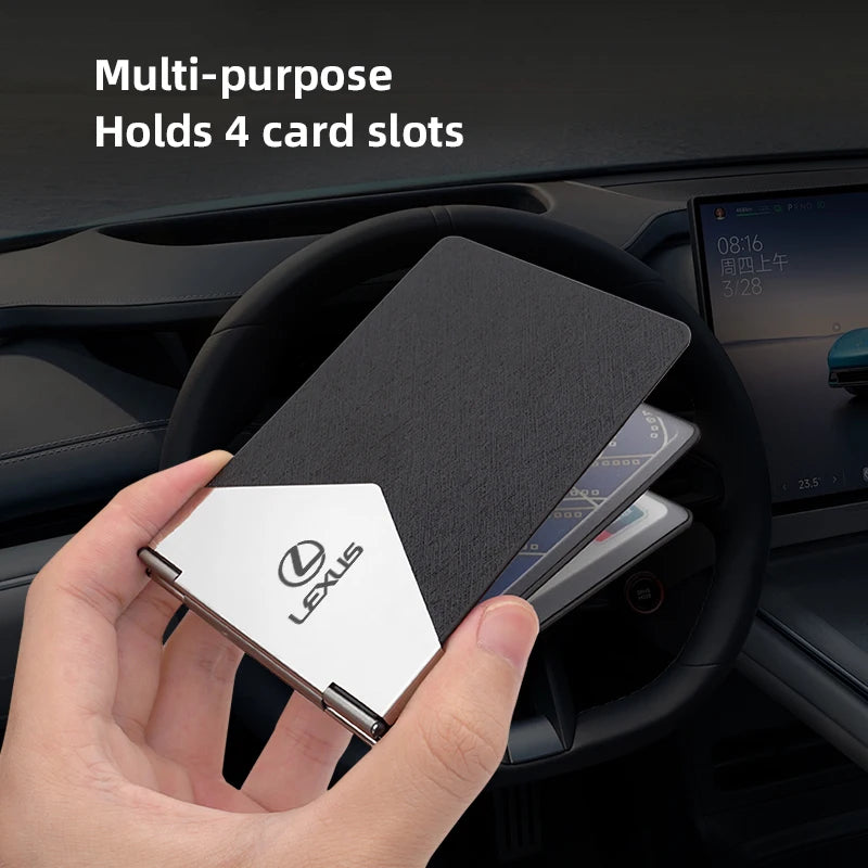 Thin Aluminum Credit Card Holder for Lexus | Laser Engraved ID Case