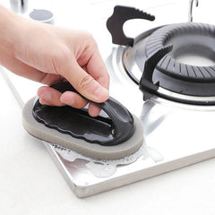 Magic Emery Sponge Brush Wipe Eraser Cleaner Kitchen Bath Rust Strong Decontamination close-up view