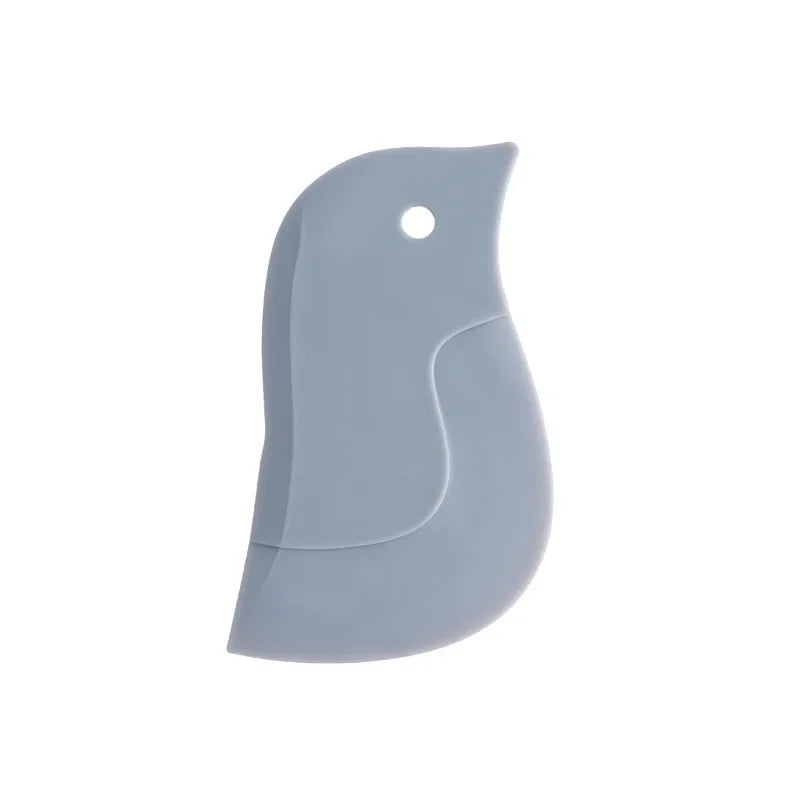 Household Kitchen Multifunctional Soft Scraper Dirt and Grease Cleaning Tool Silicone close-up view