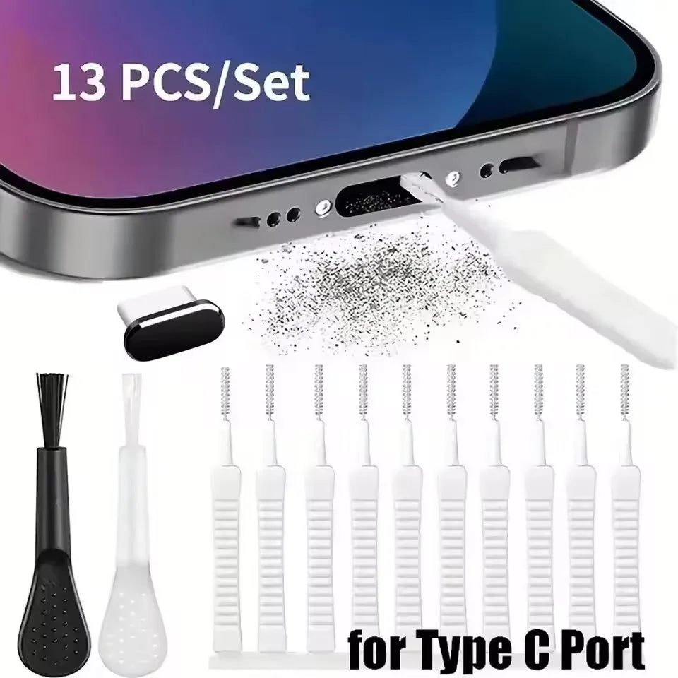 Mobile Phone Charging Port Dust Plug Removal Cleaner Kit for iPhone 17 15 14 Pro Max alternate view