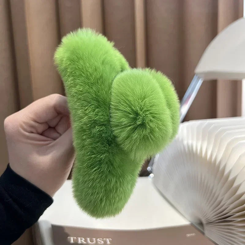 Hair Furry Claw Accessories for Women Clip Pinzas Para El Pelo Korean Fashion Headband Clips Pin Pinzas Pelo Hairclip Haarklem