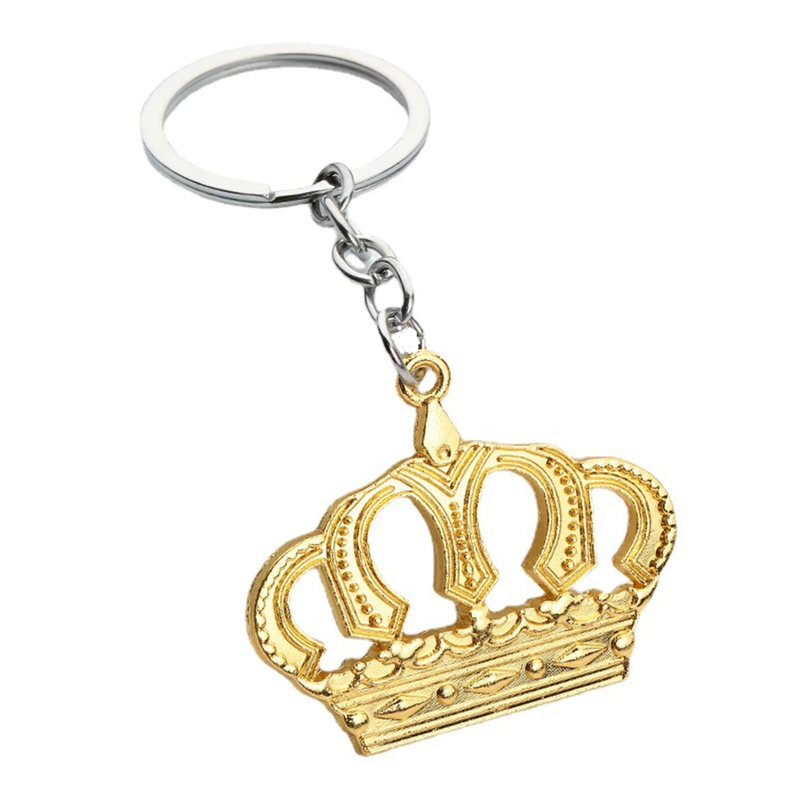 Mini Crown Keychain | Metal Car Keychain Pendant lifestyle view