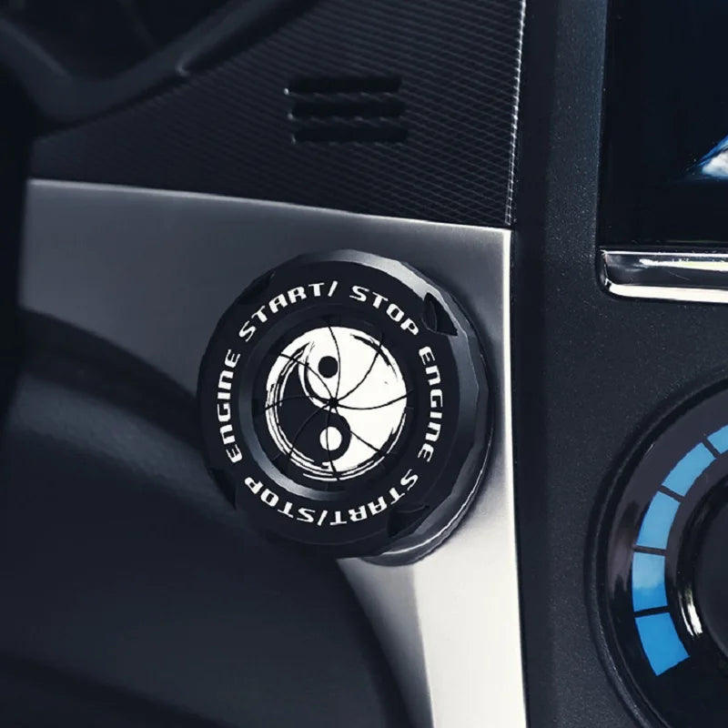 Car Engine start Button Cover Car Interior Decor Engine Ignition Start Switch Protect lifestyle view
