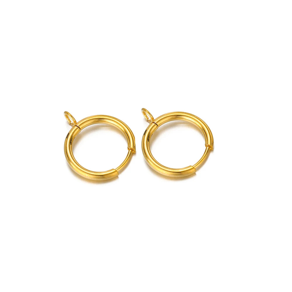 Stainless Steel Gold Earring Hooks with Ear Posts and Jump Rings | DIY Jewelry Making lifestyle view