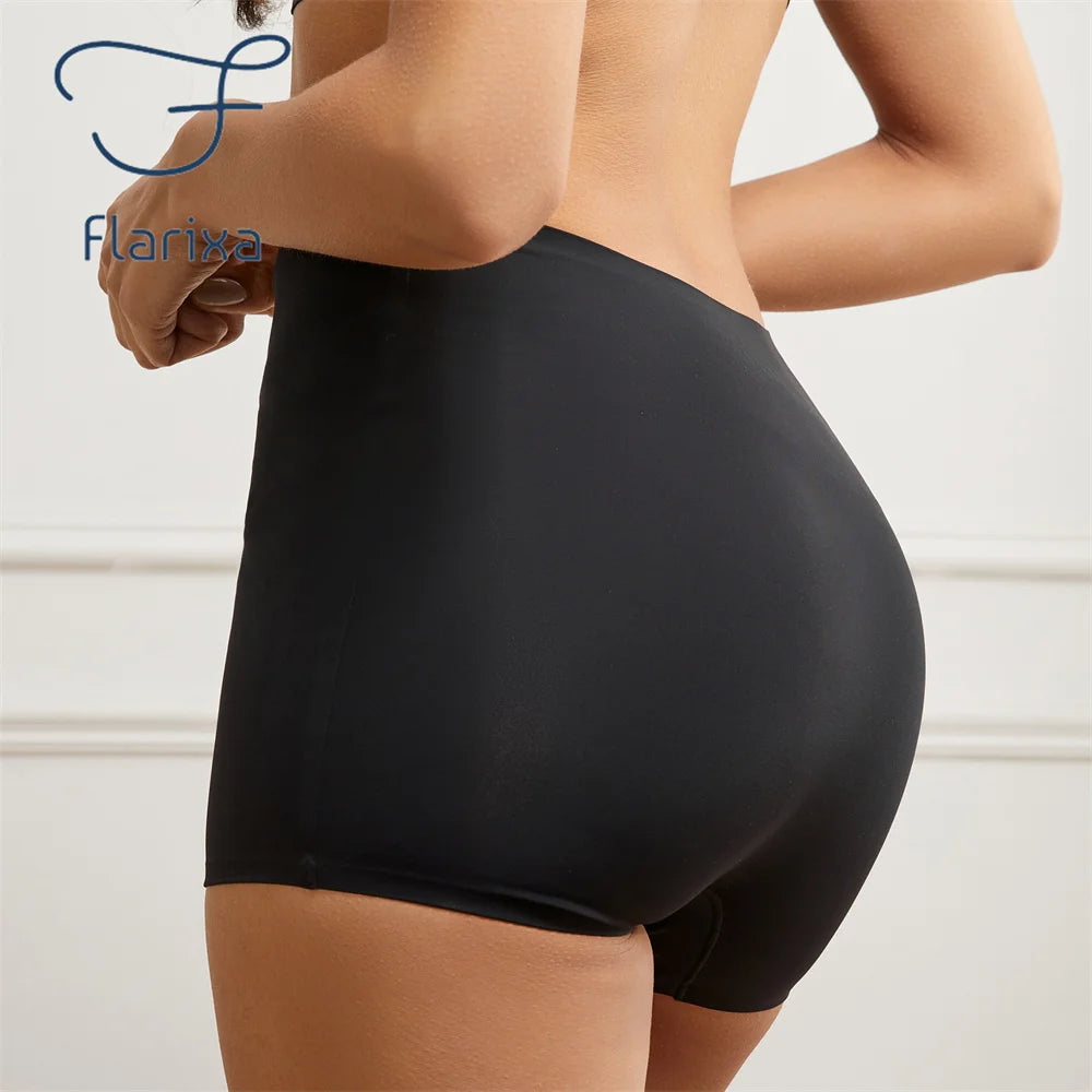 Flarixa Seamless Women Boxer Briefs | Anti Chafing Boyshorts with High Waist detail view