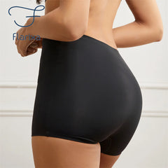 Flarixa Seamless Women Boxer Briefs | Anti Chafing Boyshorts with High Waist detail view