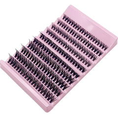 Individual Lashes 8-16mm 200pcs Cluster Lashes Natural Look Mixed Tray DIY Eyelash Exten detail view