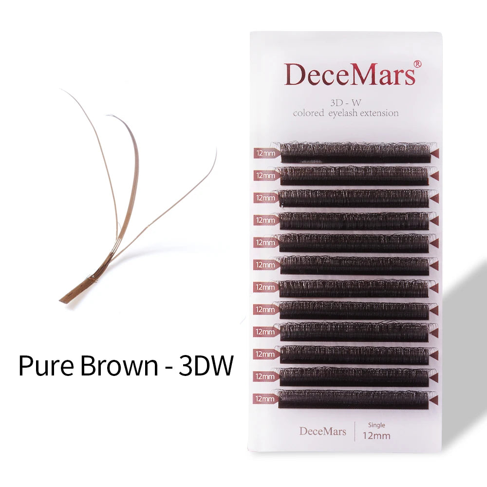 DeceMars 3D W-Shaped Colored Eyelashes | Salon-Grade Lash Extensions alternate view