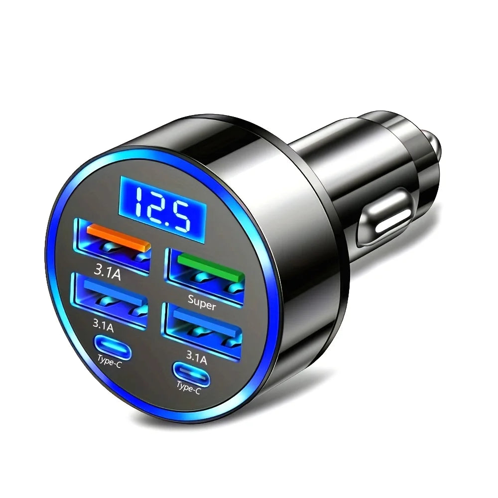 Black Car Charger Adapter USB Car Plug